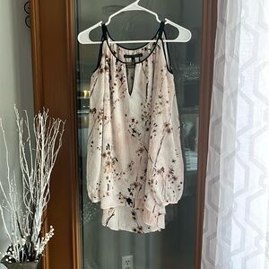 Cold shoulder floral blouse